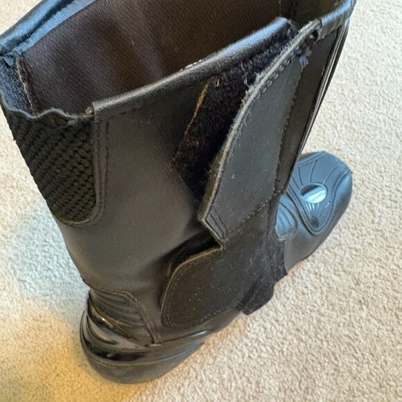 Bilt Armored Motorcycle Boots Men's Size 11 Black Leather Side zip - Picture 9 of 12